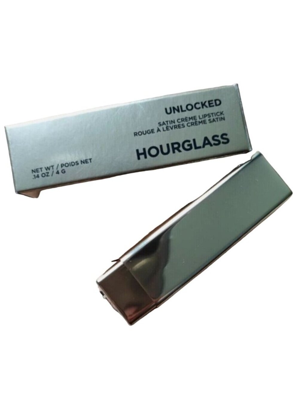 Hourglass Cosmetics Unlocked Satin Creme Lipstick in Lava 322 Full Size 0.14oz